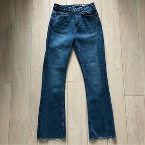 Noisy May High Rise Cropped Flare Jeans